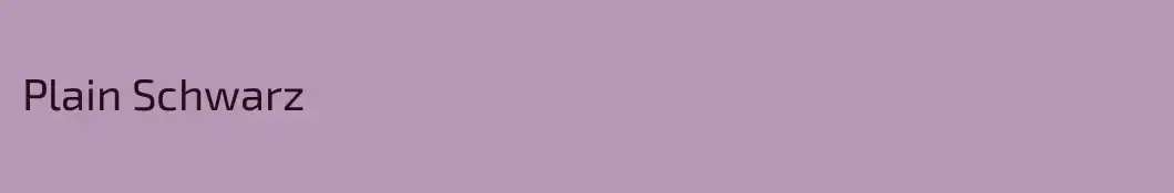 Plain Schwarz